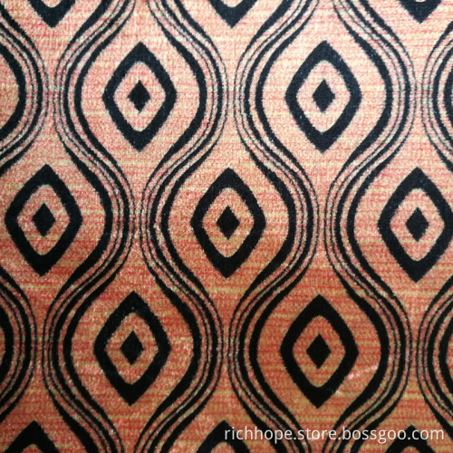 Schwere Jacquard-Samt-Stoffrolle aus 100% Polyester